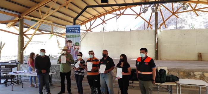 En Conay preparan  equipos comunitarios de emergencia