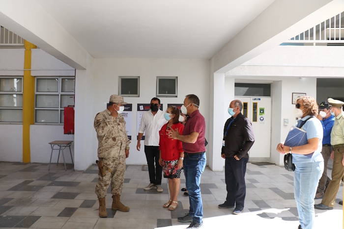 Autoridades inspeccionan locales de votación en Vallenar y garantizan un normal desarrollo del proceso electoral