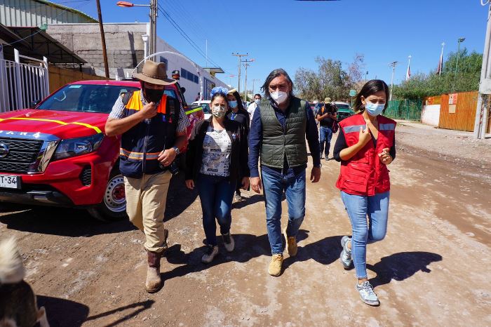 Autoridades llegan a Inca de Oro para ir en ayuda de los afectados por evento climático