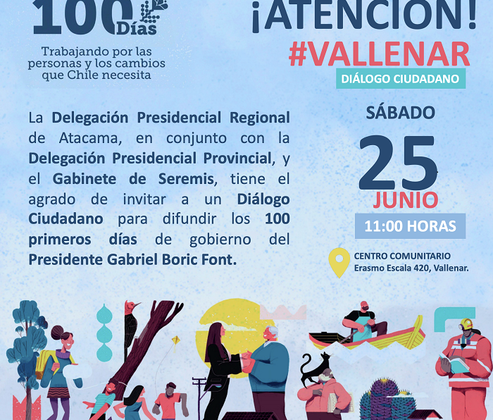 DPP Huasco invita a los Diálogos Ciudadanos a realizarse en las 4 comunas de Provincia