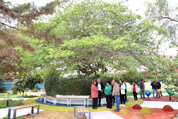 Jardín sensorial de la Escuela República de Los EE.UU, en Vallenar un avance en la inclusión de los estudiantes con capacidades distintas