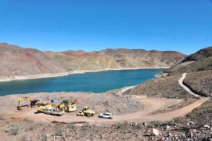 Visita inspectiva a las obras que se están llevando a cabo en el punto de las grietas ubicado en la ruta Vallenar – Alto del Carmen.