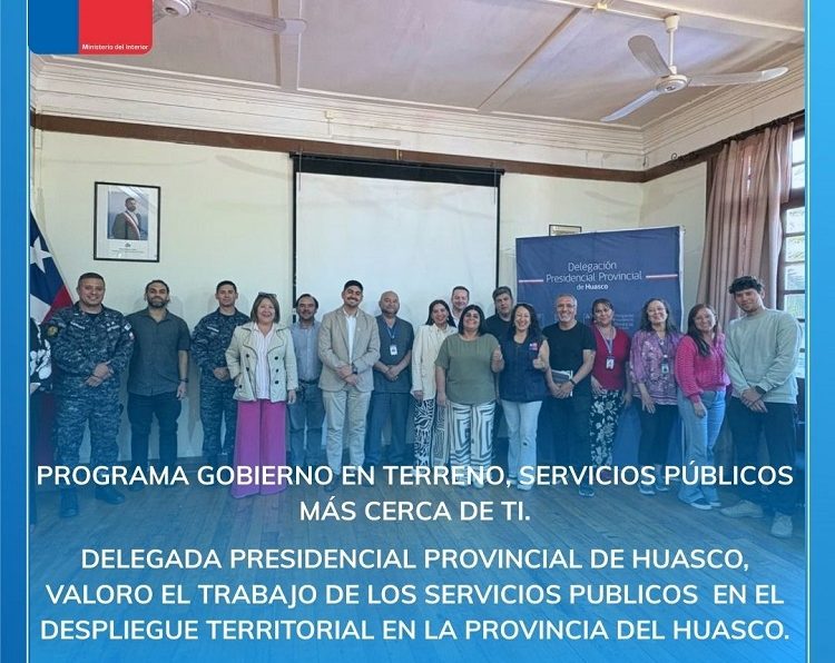 Delegada Presidencial del Huasco, Karina Zárate, agradece gestión desplegada en el territorio a través del programa Gobierno en Terreno.