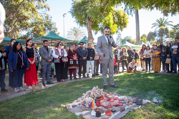 Vallenar conmemoró el Año Nuevo Indígena con emotiva ceremonia en la Plaza Ambrosio O’Higgins